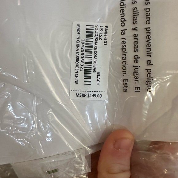 Badgley Mischka Black Satchel NWT - Picture 6 of 6